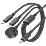 ACEFAST C6-11 3-in-1 100W Charging Data Cable with Wireless Charger
