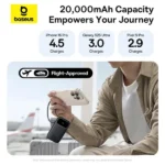 Baseus QPow 3 20000mAh 22.5W Digital Display Fast-Charging Power Bank