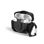 Coteci Airpods 4 Battle Armor Carbon Fiber Print Case