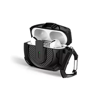 Coteci Airpods 4 Battle Armor Carbon Fiber Print Case