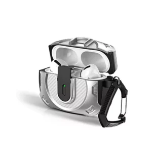Coteci Airpods 4 Battle Armor Carbon Fiber Print Case