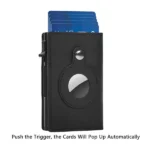 Coteci Airtag Wallet Leather RFID PU Card Holder