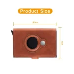 Coteci Airtag Wallet Leather RFID PU Card Holder
