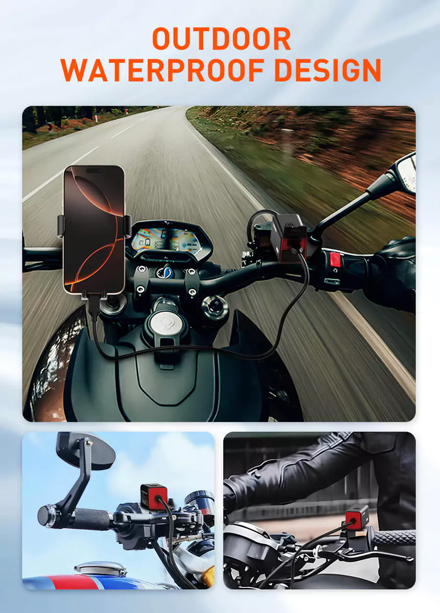 LDNIO C108 60W Fast Charging Motorcycle Charger