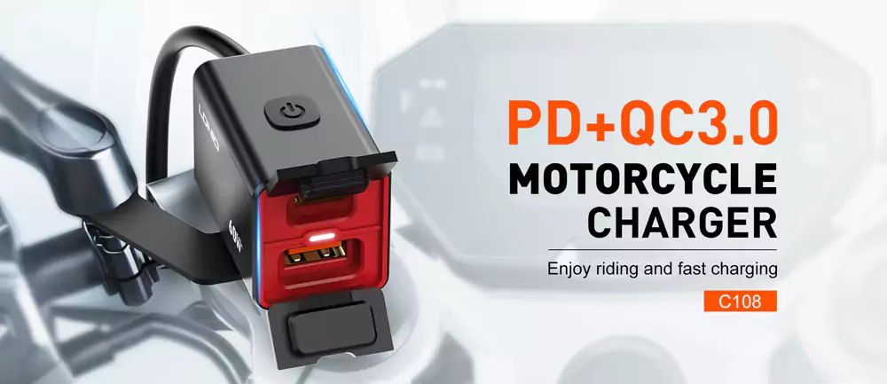 LDNIO C108 60W Fast Charging Motorcycle Charger