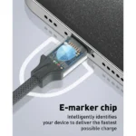LDNIO LC441C 100W High Power E-marker Chip Type-C to Type-C Fast Charging Data Cable - Image 3