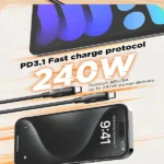 LDNIO LC922C 240W USB-C to USB-C Fast Charging Data Cable - 2M - Image 2