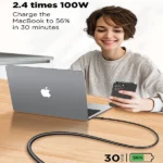 LDNIO LC922C 240W USB-C to USB-C Fast Charging Data Cable - 2M - Image 4