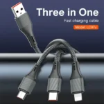LDNIO LC97U 3 in 1 100W Fast Charging Cable