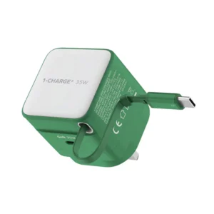 Momax 1-Charge+35W GaN Charger with Retractable Cable (US Plug)