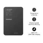 Momax 1-Power F.Pass+ 5000mAh Magnetic Battery Pack with Built-in Cable