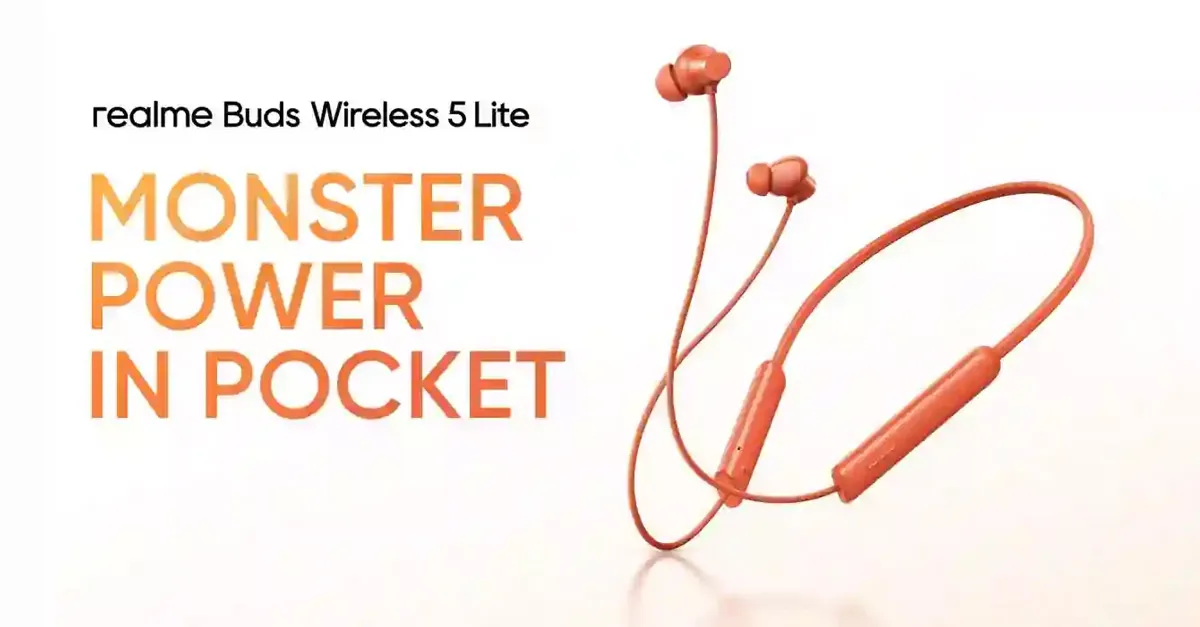 Realme Buds Wireless 5 Lite Bluetooth Neckband