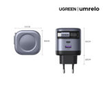 UGREEN 45W GaN Charger with Retractable USB C Cable 2C1A