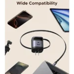 UGREEN 45W GaN Charger with Retractable USB C Cable