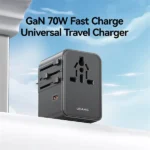 USAMS CC310 70W Three Type-C and Dual USB-A Ports Universal Travel Adapter - Image 3