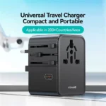 USAMS CC310 70W Three Type-C and Dual USB-A Ports Universal Travel Adapter