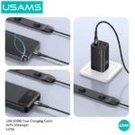 USAMS SJ759 U89 100W Fast Charging Data Cable with Massager Cable - 1.4m - Image 4