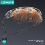 USAMS SJ759 U89 100W Fast Charging Data Cable with Massager Cable - 1.4m - Image 6