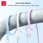 XUNDD XDDC-021 Soft Silicon 60W Type-C to Type-C Data Cables - Image 2