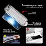 Xundd iPhone 16 Pro / 16 Pro Max Easy Quick-Fit Anti Gores HD Clear Tempered Glass