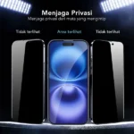 Xundd iPhone 16 Pro / 16 Pro Max Easy Quick-Fit Anti Gores Privacy Tempered Glass - Image 2