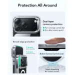 ESR iPhone 17 Pro / iPhone 17 Pro Max Classic Hybrid Magnetic Case (Camera Control, Stash Stand) - Image 4