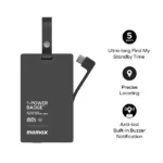 MOMAX 1-Power Badge+ 2500mAh Emergency Power Bank With Find My Locator - Image 3