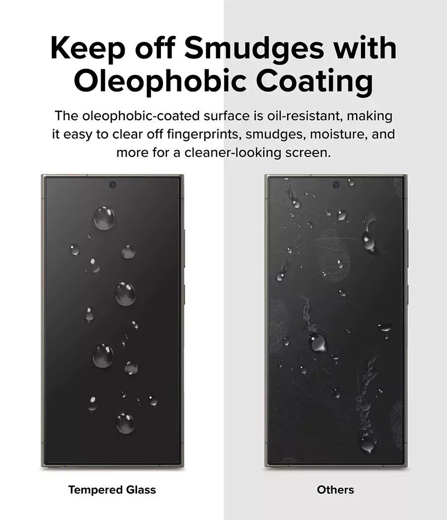 Ringke Samsung Galaxy S24 Ultra Easy Slide Tempered Glass Screen Protector (2-Pack)