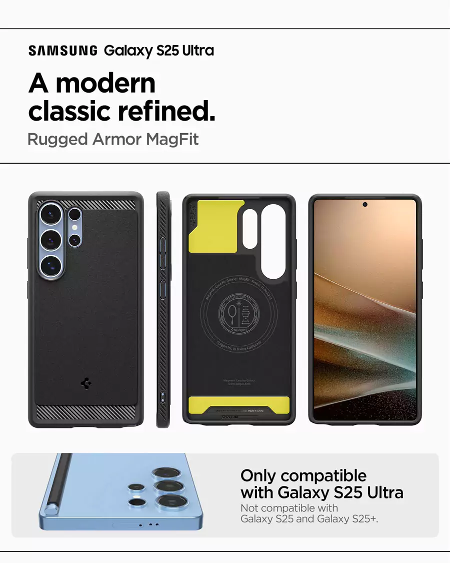 Spigen Galaxy S25 Ultra Case Rugged Armor Case (MagFit)
