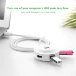 UGREEN 4 in 1 USB to USB 2.0 4 Ports HUB 25cm (50260)