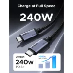 UGREEN L706 USB4 Gen4 240W USB-C to USB-C Cable - Image 3
