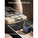 UGREEN Nexode Car Charger 145W with Retractable USB-C Cable