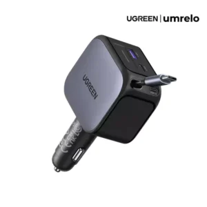 UGREEN Nexode Car Charger 145W with Retractable USB-C Cable