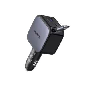 UGREEN Nexode Car Charger 60W with Retractable USB-C Cable