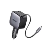 UGREEN Nexode Car Charger 90W with Retractable USB-C Cable - Image 2