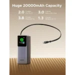 UGREEN Nexode Power Bank 20000mAh 165W with Retractable USB-C Cable