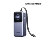 UGREEN PB723 130W 20000mAh Power Bank with Built-in Cable (55365B)
