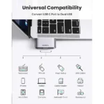 Ugreen CM412 2 in1 USB-C to USB-A Adapter (10912) - Image 4