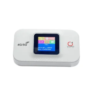Specifications Brand: VEMO Model: E5783 Plus Network: 4G LTE CAT4, "5G Ready" Wireless Transmission Speed: Up to 300Mbps Max Download Speed: 150Mbps Wi-Fi Frequencies: 2.4GHz & 5GHz Max Connected Devices: Up to 16 Battery: 3000mAh Lithium-ion Battery Life: Up to 12 hours SIM Slot: Micro-SIM Charging Port: USB Type-C (on some variants)