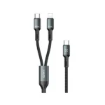 XUNDD XDDC-046 2-in-1 PD 100W Fast Charging Data Cable 1.2M